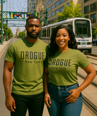 2. DROGUE NEW YORK UNISEX TSHIRT ARMY
