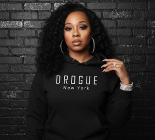 1. DROGUE NEW YORK UNISEX BLACK HOODIE - PRE-ORDER