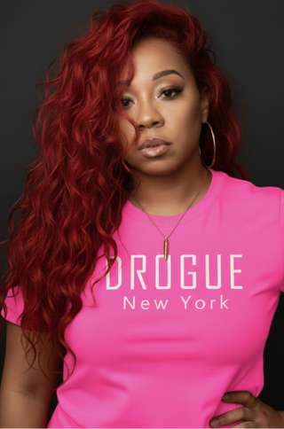 2. DROGUE NEW YORK UNISEX TSHIRT PINK