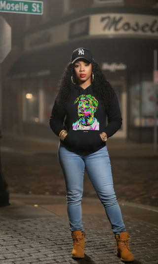 THE DROGUE NEW YORK TUPAC POP ART DESIGN OG HOODIE