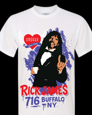 DROGUE NEW YORK UNISEX TSHIRT - RICK JAMES EDITION - PURPLE