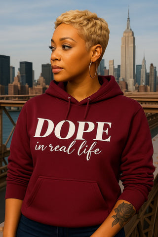 1. DROGUE PRESENTS - DOPE DROP UNISEX MAROON HOODIE!
