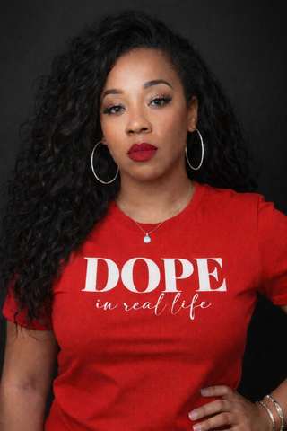 NYCHOLE ELLE presents DOPE  UNISEX TSHIRTS - RED