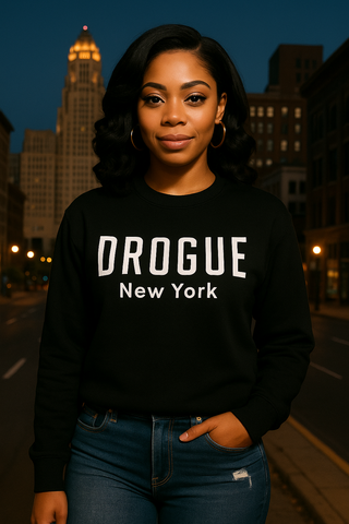 DROGUE NEW YORK BLACK UNISEX SWEATSHIRT