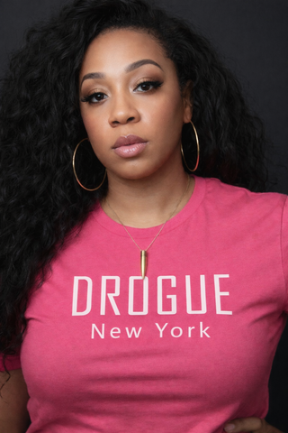 2. DROGUE NEW YORK UNISEX TSHIRT PINK