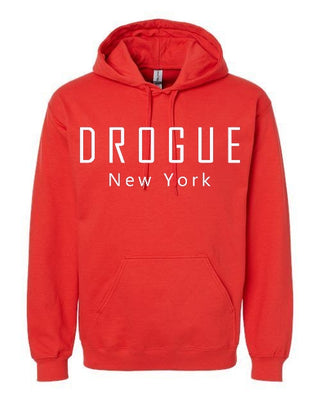 1. DROGUE NEW YORK UNISEX RED HOODIE