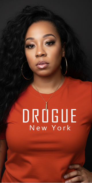 2. DROGUE NEW YORK UNISEX TSHIRT ORANGE