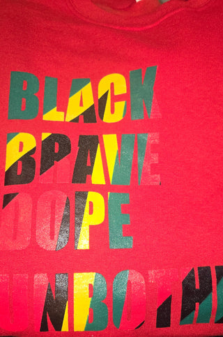 DROGUE NEW YORK - BLACK & UNBOTHERED UNISEX HOODIE