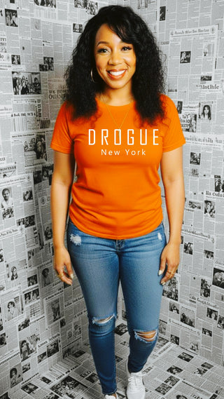 DROGUE NEW YORK ORANGE UNISEX TSHIRT