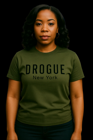 DROGUE NY ARMY GREEN UNISEX TSHIRT